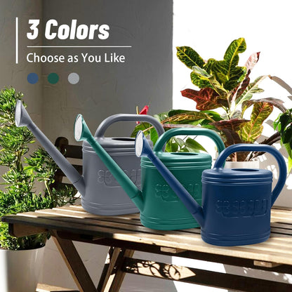 2 Gallon Outdoor Watering Can with Long Spout