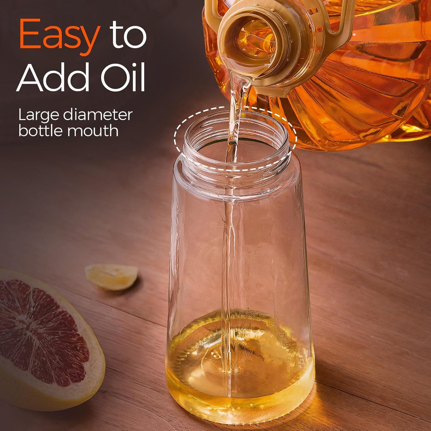 16oz Glass Olive Oil Sprayer & Dispenser