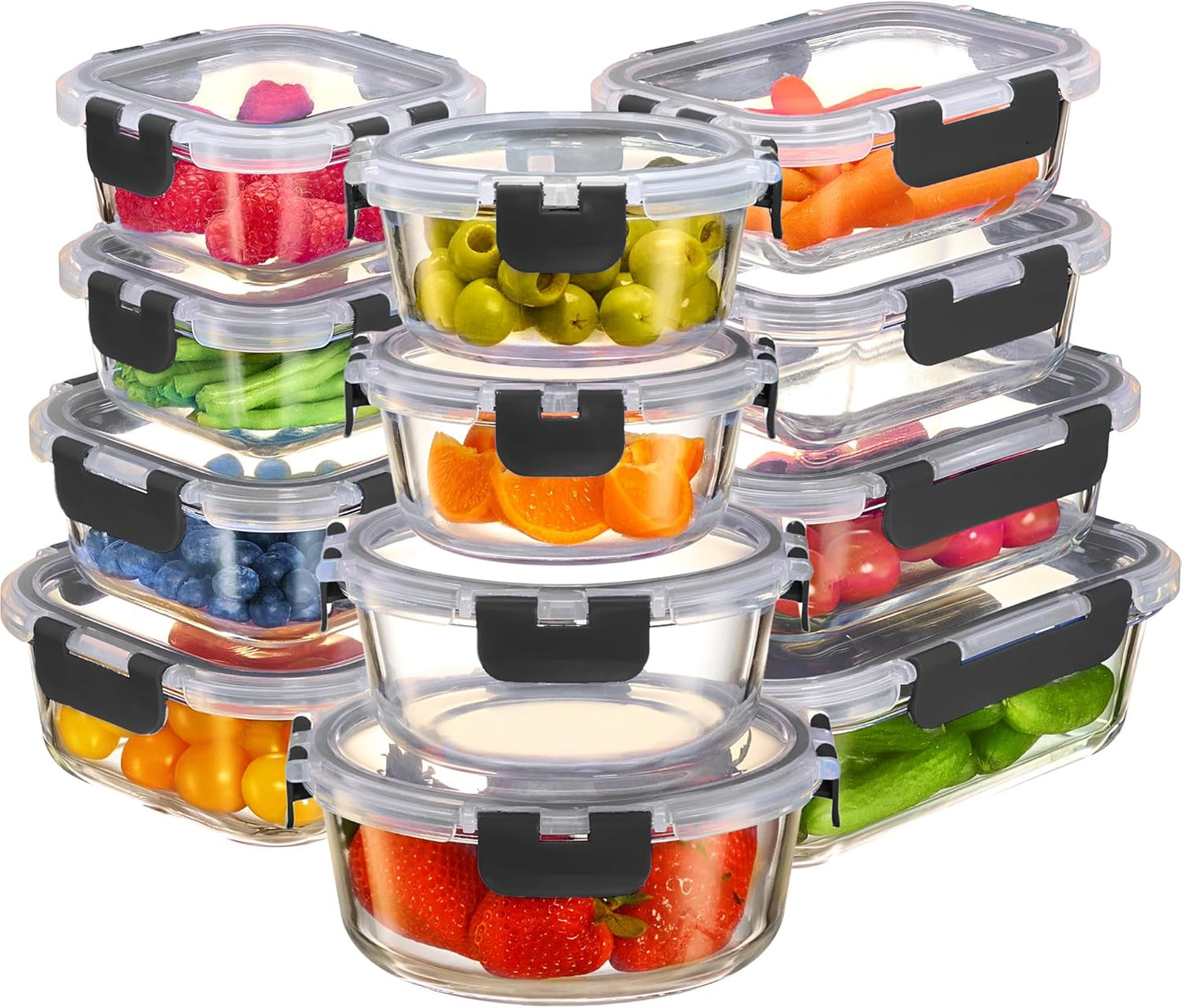Refined Glass Containers — Freshness Preserved, Effortlessly Secure