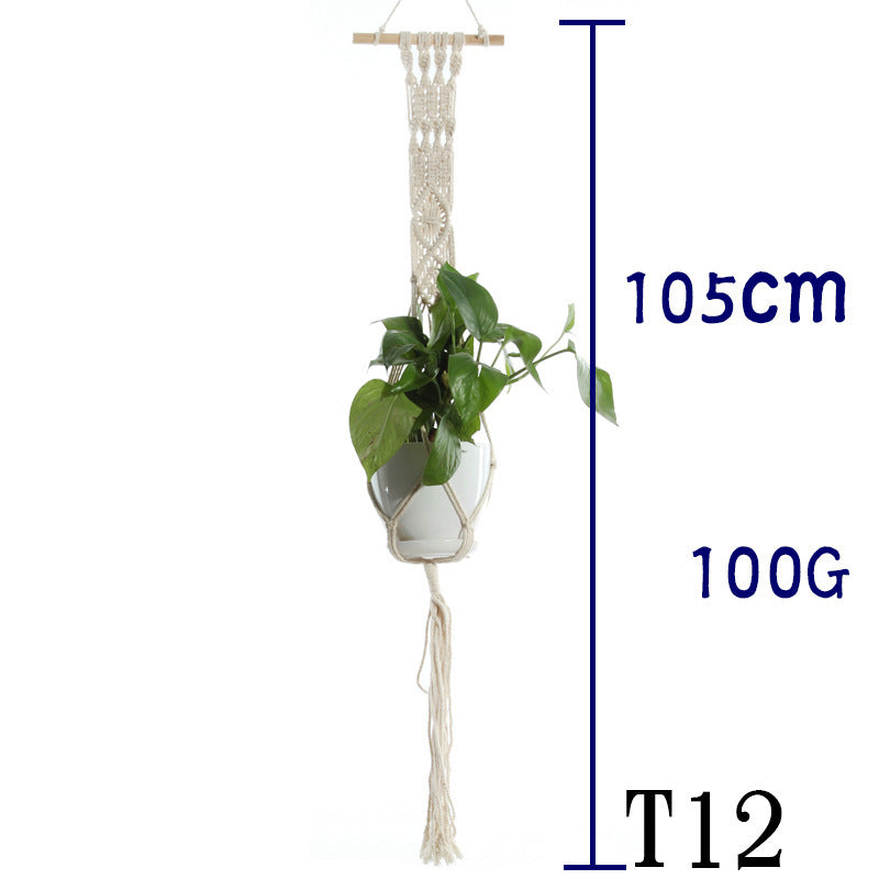 Handwoven Cotton Plant Hanger
