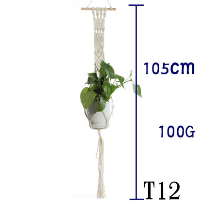 Handwoven Cotton Plant Hanger