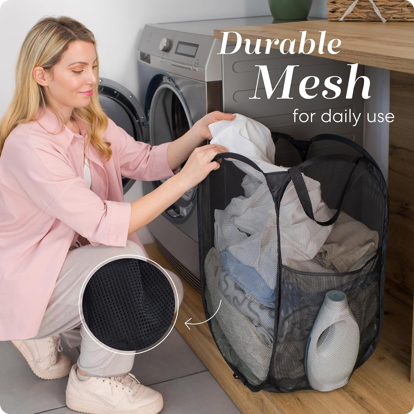 Collapsible Mesh Laundry Hampers