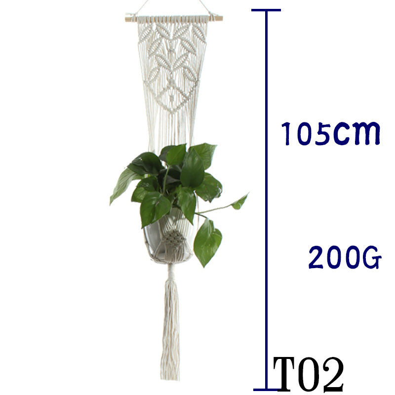 Handwoven Cotton Plant Hanger
