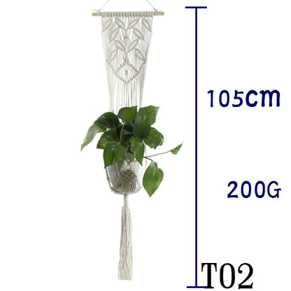 Handwoven Cotton Plant Hanger