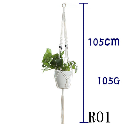 Handwoven Cotton Plant Hanger