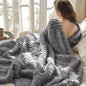 Gentlesoft White Fleece Throw Blanket