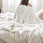 Gentlesoft White Fleece Throw Blanket