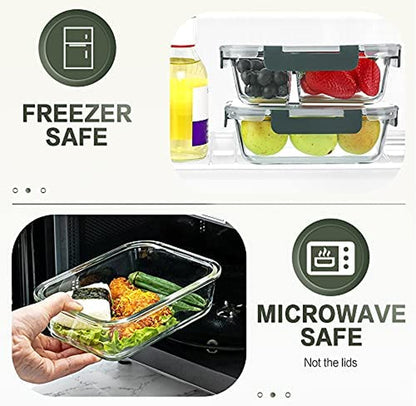 Glass Meal Prep Containers – 30oz, 10 Pack