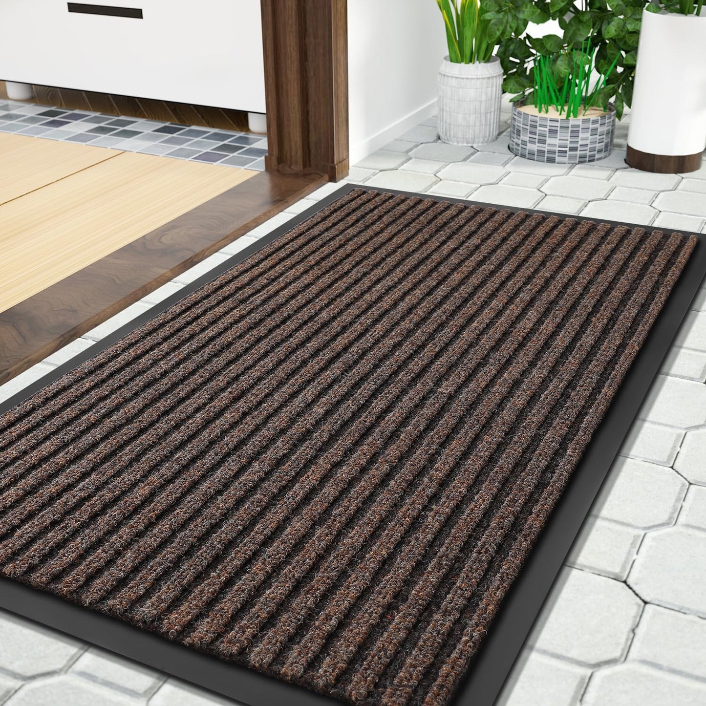 Heavy Duty Welcome Mat for Indoor & Outdoor Use