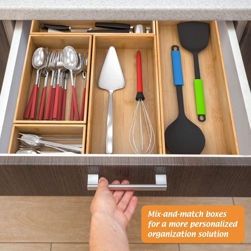 Bamboo Vanity Tray Organizer