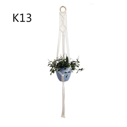 Handwoven Cotton Plant Hanger