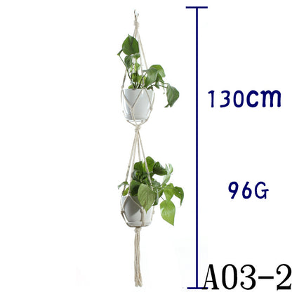 Handwoven Cotton Plant Hanger