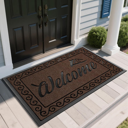 Heavy Duty Welcome Mat for Indoor & Outdoor Use