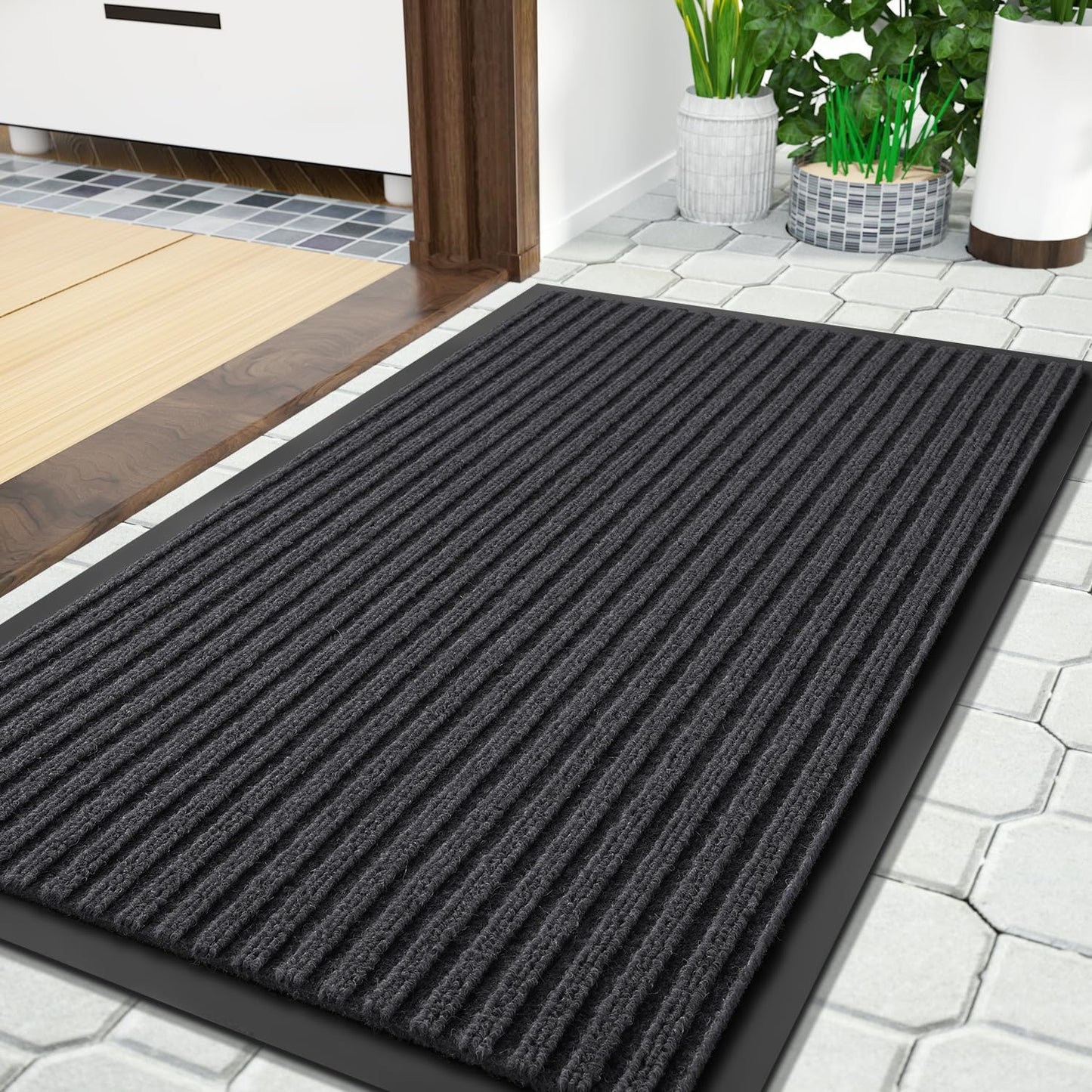 Heavy Duty Welcome Mat for Indoor & Outdoor Use