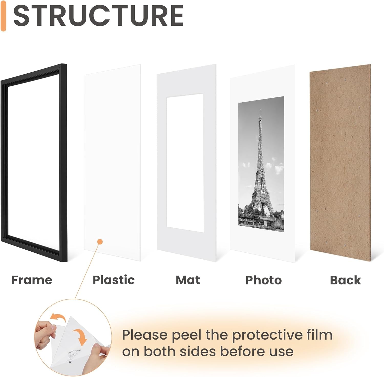 Picture Frame Set – 5 Pack