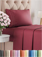 Premium Full Size 4-Piece Sheet Set – Ultra-Soft, Cooling & Wrinkle-Free Bedding with Deep Pockets
