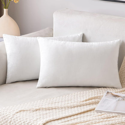 2 Premium Velvet Pillow Covers – Soft & Stylish Cushion Cases for Sofa, Bed & Car