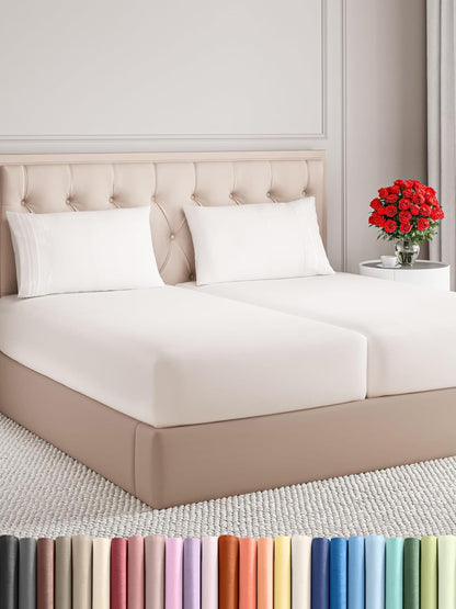 Premium Full Size 4-Piece Sheet Set – Ultra-Soft, Cooling & Wrinkle-Free Bedding with Deep Pockets
