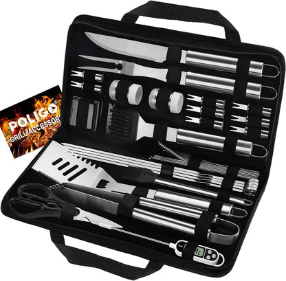 29-Piece Stainless BBQ Tool Set