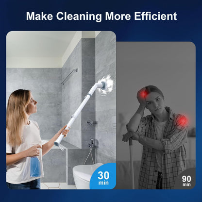 Electric Spin Scrubber with Dual Speed & 6 Heads