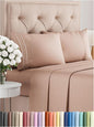 Premium Full Size 4-Piece Sheet Set – Ultra-Soft, Cooling & Wrinkle-Free Bedding with Deep Pockets