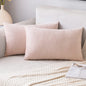 2 Premium Velvet Pillow Covers – Soft & Stylish Cushion Cases for Sofa, Bed & Car