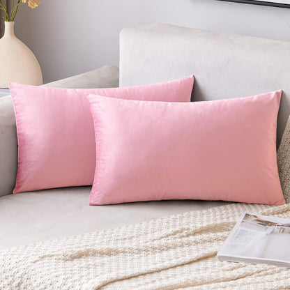 2 Premium Velvet Pillow Covers – Soft & Stylish Cushion Cases for Sofa, Bed & Car