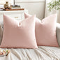 2 Premium Velvet Pillow Covers – Soft & Stylish Cushion Cases for Sofa, Bed & Car