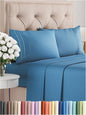 Premium Full Size 4-Piece Sheet Set – Ultra-Soft, Cooling & Wrinkle-Free Bedding with Deep Pockets