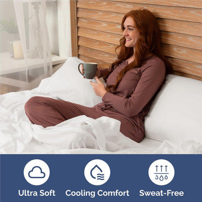 Premium Full Size 4-Piece Sheet Set – Ultra-Soft, Cooling & Wrinkle-Free Bedding with Deep Pockets