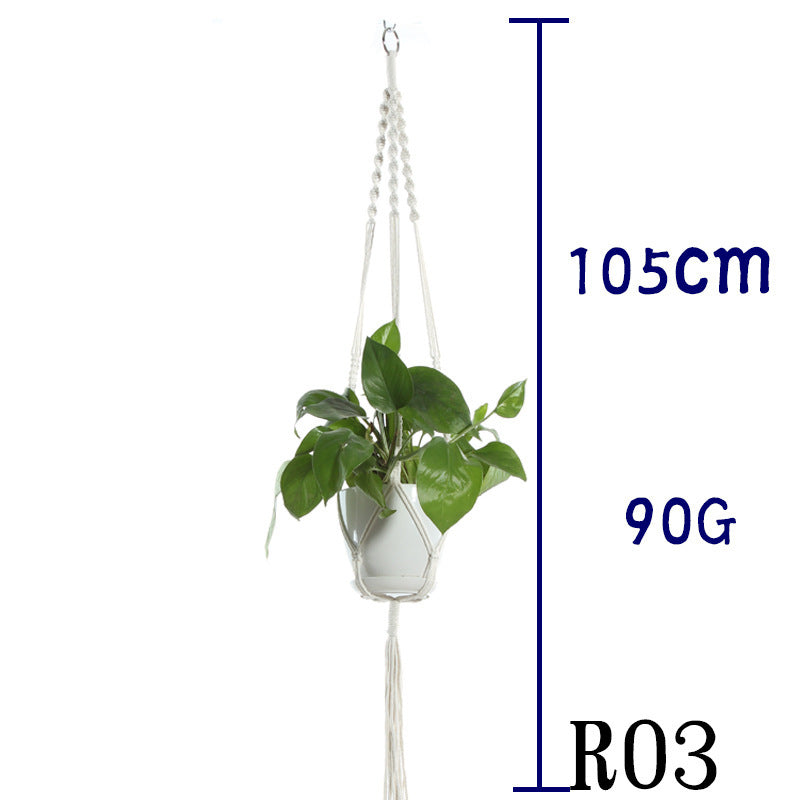 Handwoven Cotton Plant Hanger