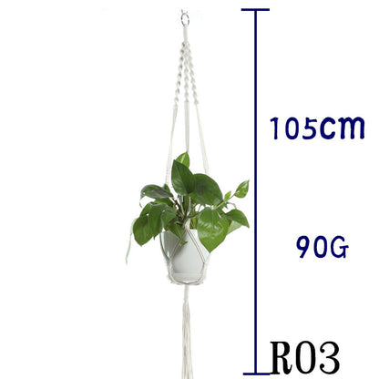 Handwoven Cotton Plant Hanger