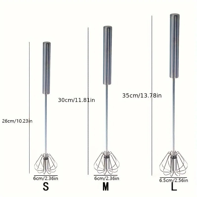 Semi-Automatic Stainless Steel Egg Beater