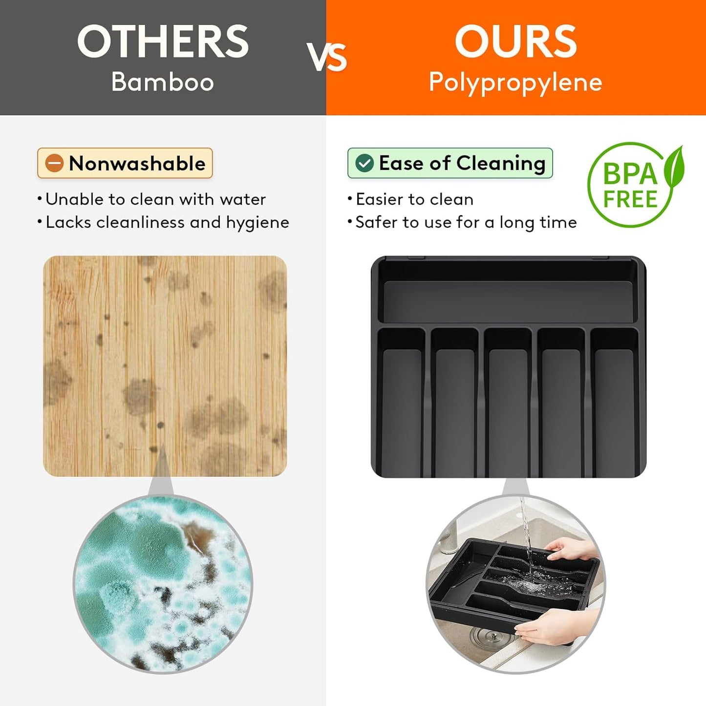 Expandable Silverware Drawer Organizer