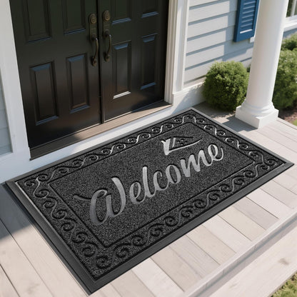 Heavy Duty Welcome Mat for Indoor & Outdoor Use