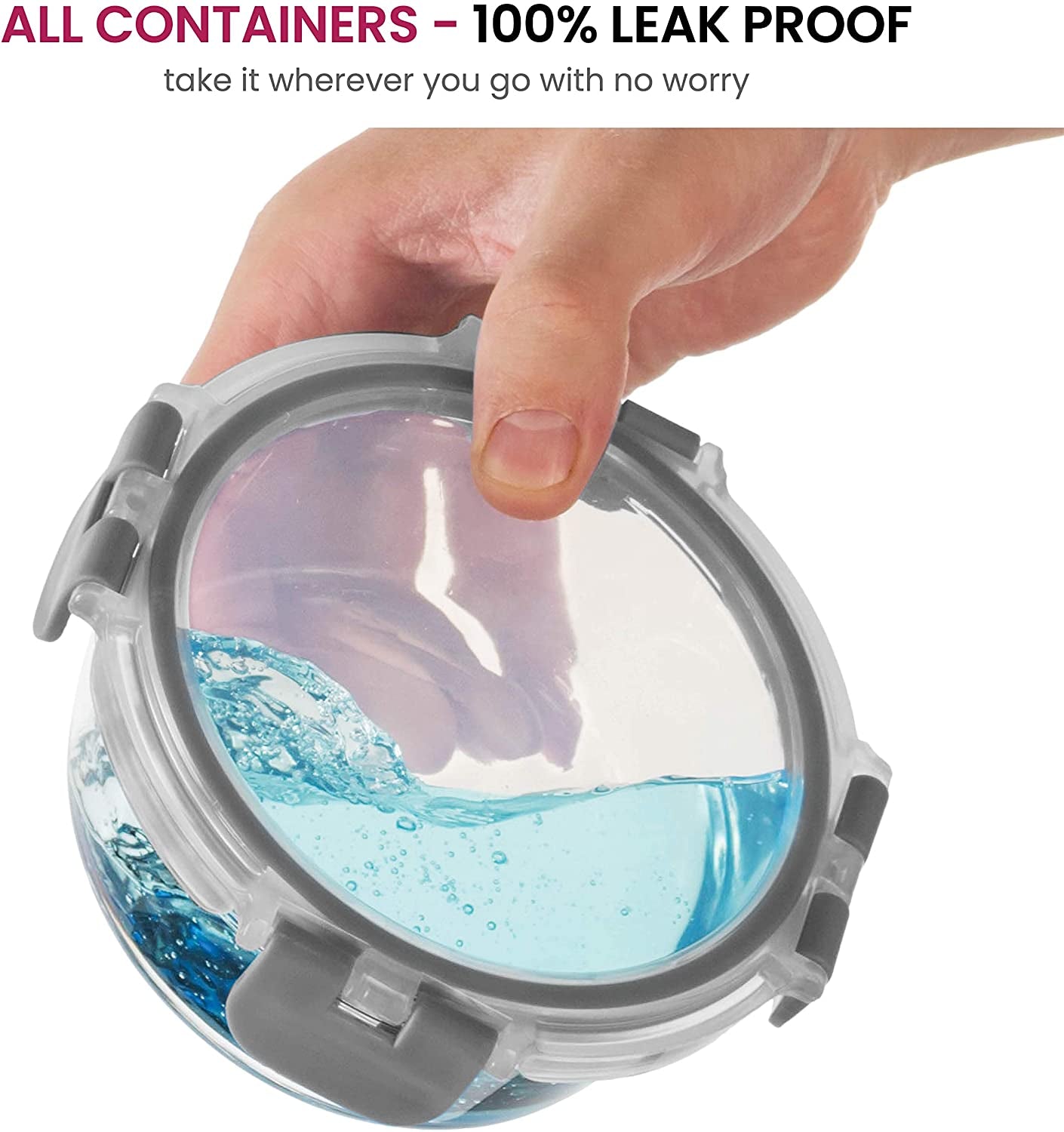 Refined Glass Containers — Freshness Preserved, Effortlessly Secure