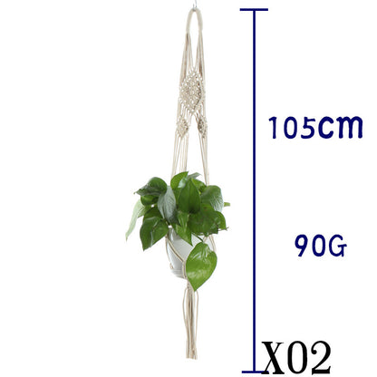 Handwoven Cotton Plant Hanger