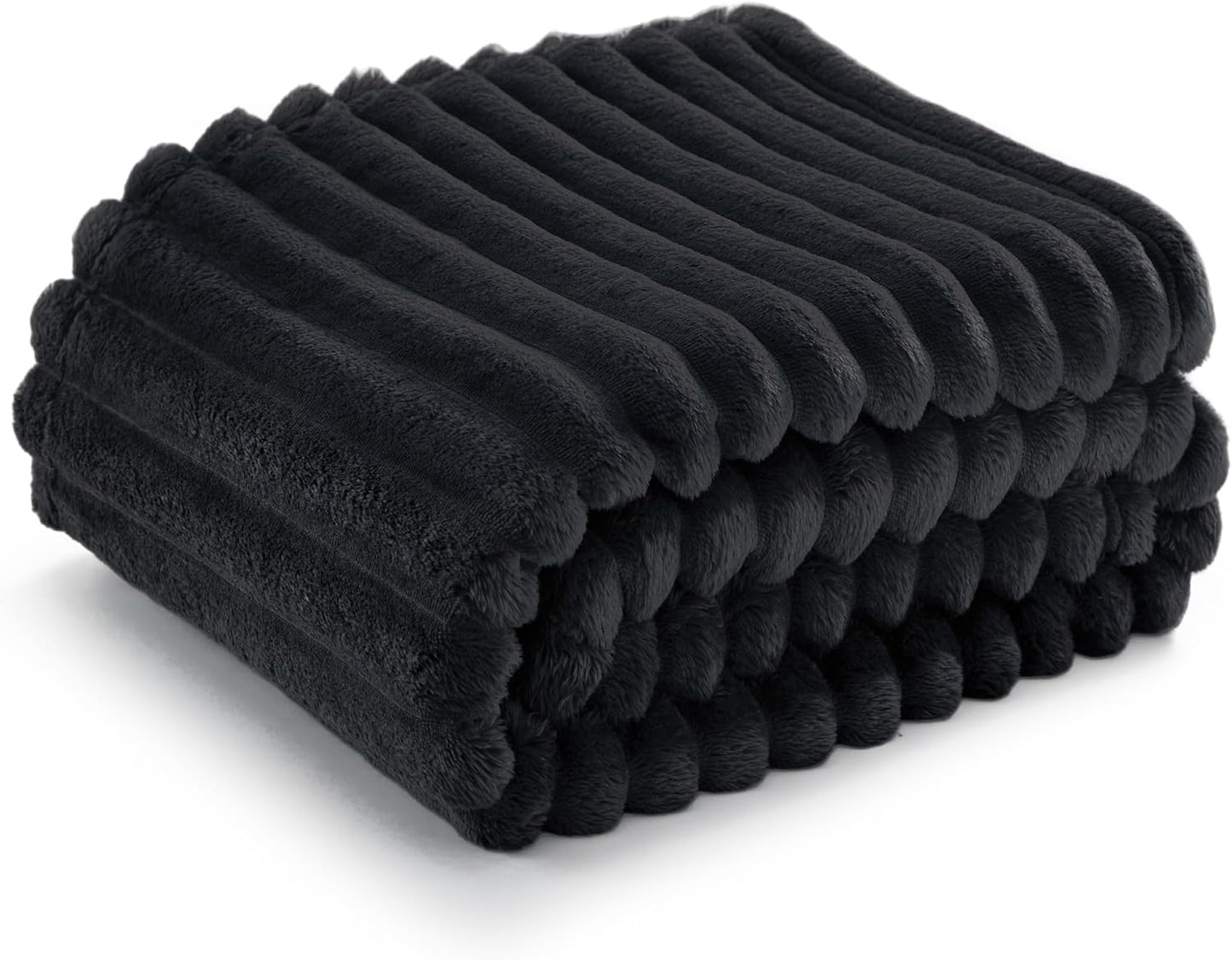 Gentlesoft White Fleece Throw Blanket
