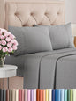 Premium Full Size 4-Piece Sheet Set – Ultra-Soft, Cooling & Wrinkle-Free Bedding with Deep Pockets