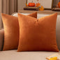 2 Premium Velvet Pillow Covers – Soft & Stylish Cushion Cases for Sofa, Bed & Car