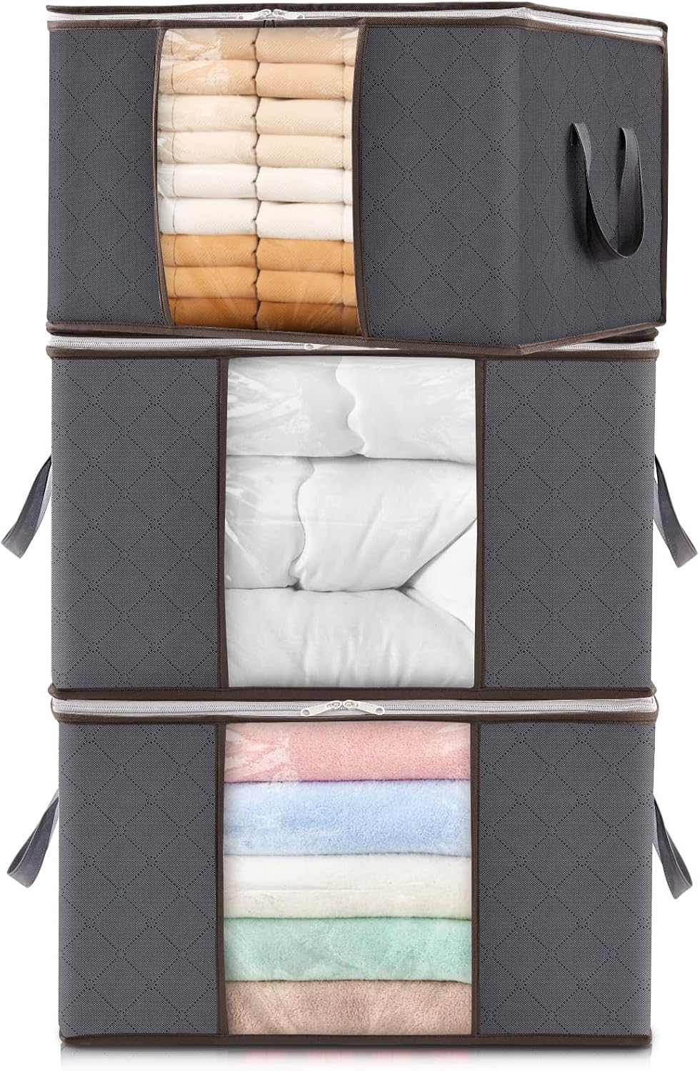 Foldable Clothes Storage Bags with Clear Window 