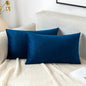 2 Premium Velvet Pillow Covers – Soft & Stylish Cushion Cases for Sofa, Bed & Car