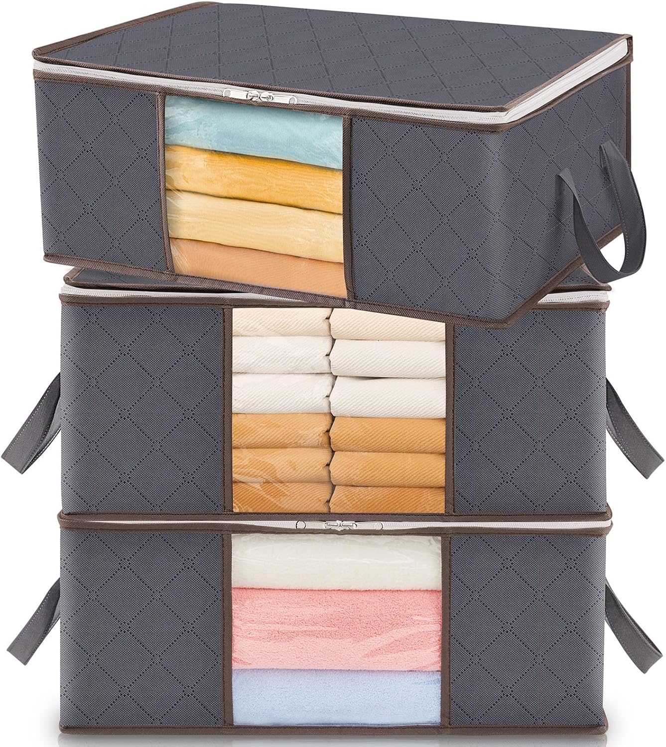 Foldable Clothes Storage Bags with Clear Window 