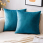 2 Premium Velvet Pillow Covers – Soft & Stylish Cushion Cases for Sofa, Bed & Car