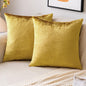 2 Premium Velvet Pillow Covers – Soft & Stylish Cushion Cases for Sofa, Bed & Car