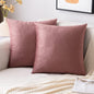 2 Premium Velvet Pillow Covers – Soft & Stylish Cushion Cases for Sofa, Bed & Car