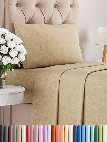 Premium Full Size 4-Piece Sheet Set – Ultra-Soft, Cooling & Wrinkle-Free Bedding with Deep Pockets