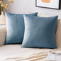 2 Premium Velvet Pillow Covers – Soft & Stylish Cushion Cases for Sofa, Bed & Car