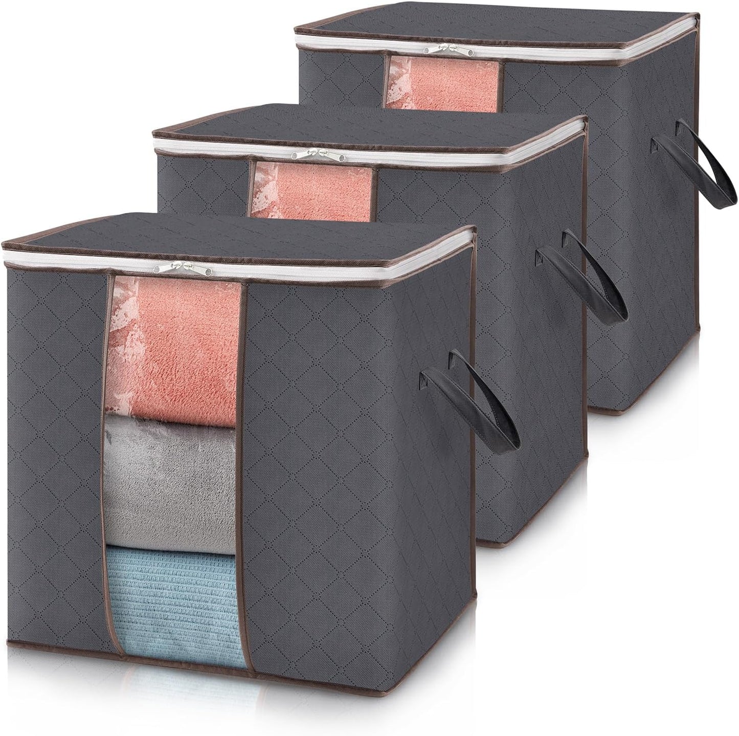 Foldable Clothes Storage Bags with Clear Window 