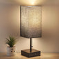 Bedside Table Lamp with USB Ports